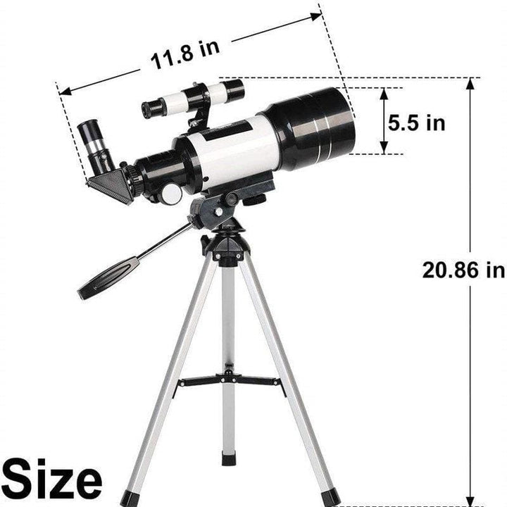 Astronomical Telescope for Beginners | 70mm Aperture &amp; 300mm Focal Length | Up to 150x Magnification, Phone Adapter Included 8