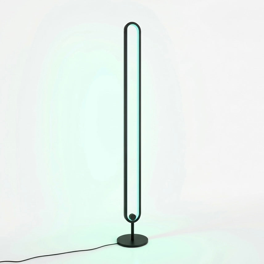 RGB LED Floor Lamp | 24W 1150lm | Remote & Wire Dimmer | 140cm | Black & White