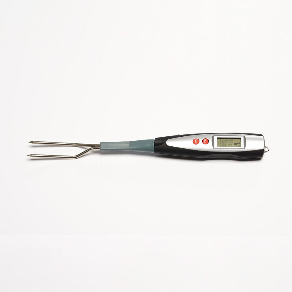 BBQ Fork Digital Thermometer | Backlit Screen, Twin Prongs