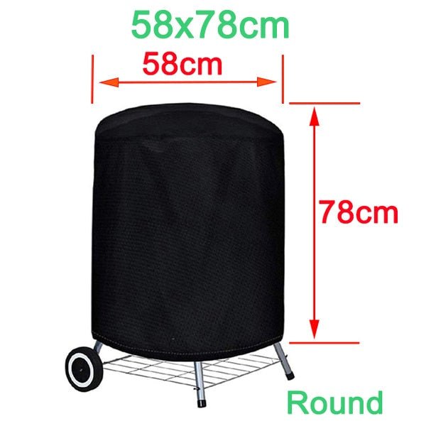 BBQ Waterproof Cover Outdoor | Domed Top, Drawcord Hem