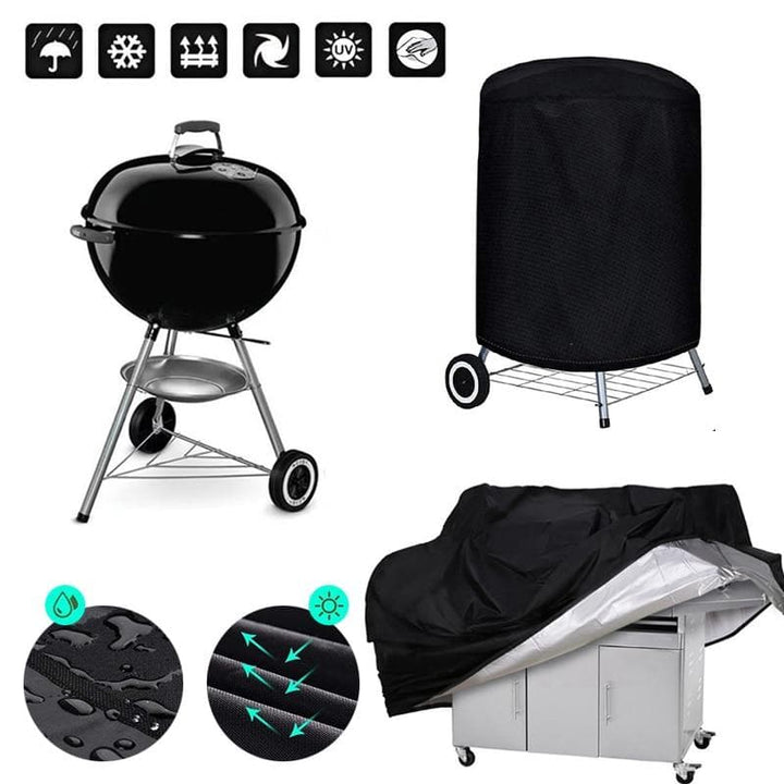 BBQ Waterproof Cover Outdoor | Domed Top, Drawcord Hem