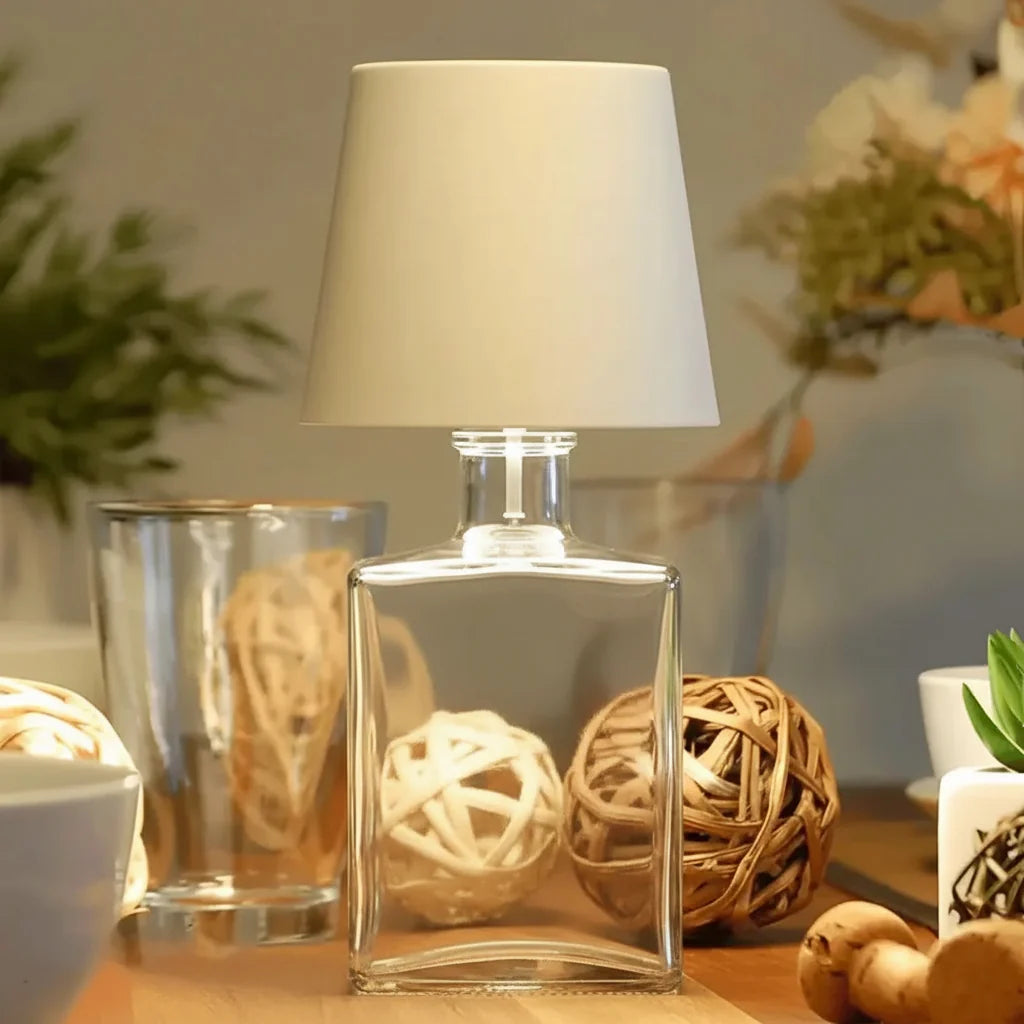 Bottle Table Lamp Iron | USB Rechargeable LED Cap with 3 Light Tones | Cordless Mood Lighting for Desk, Shelf &amp; Events 2