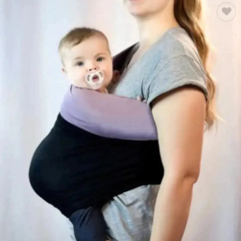 Baby Wrap Carrier | Stretch Panel, Front-Carry Pouch