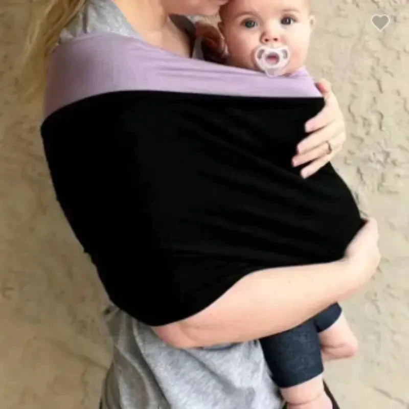 Baby Wrap Carrier | Stretch Panel, Front-Carry Pouch