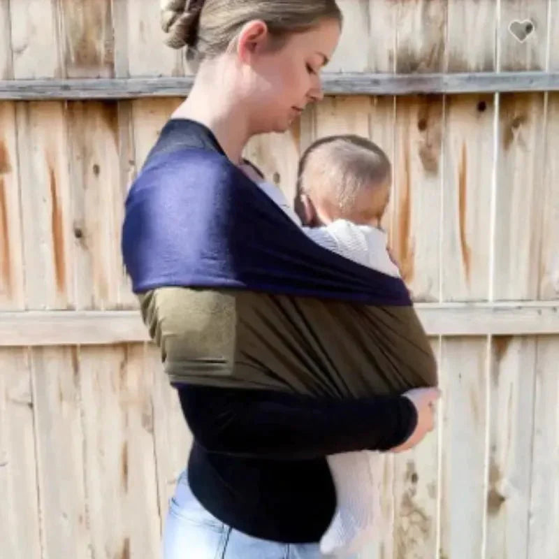 Baby Wrap Carrier | Stretch Panel, Front-Carry Pouch
