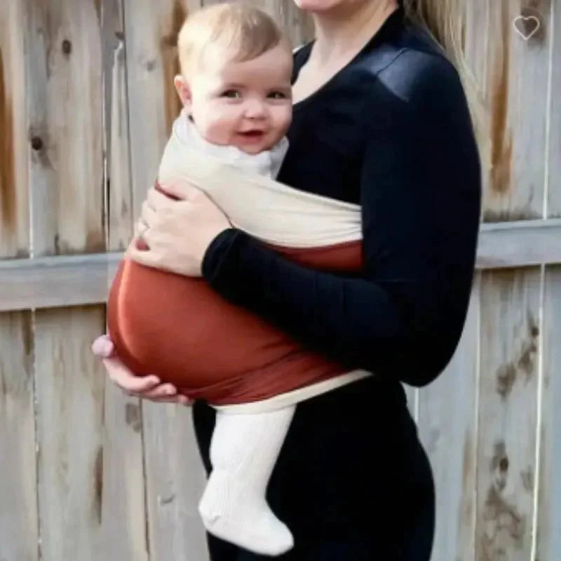 Baby Wrap Carrier | Stretch Panel, Front-Carry Pouch