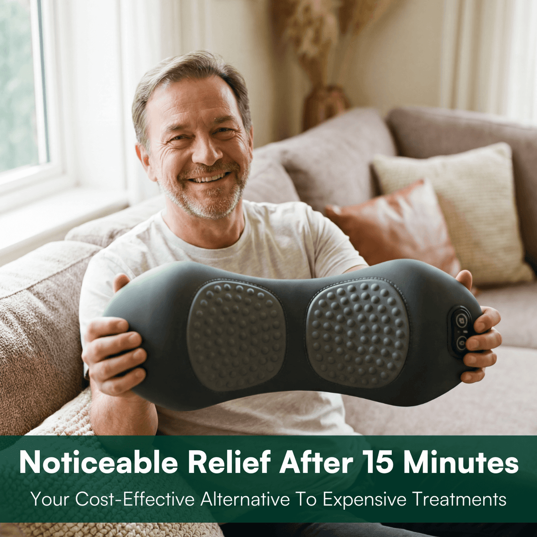 Back Massager with Adjustable Settings | Ergonomic Design | Overheat Protection | AC Powered