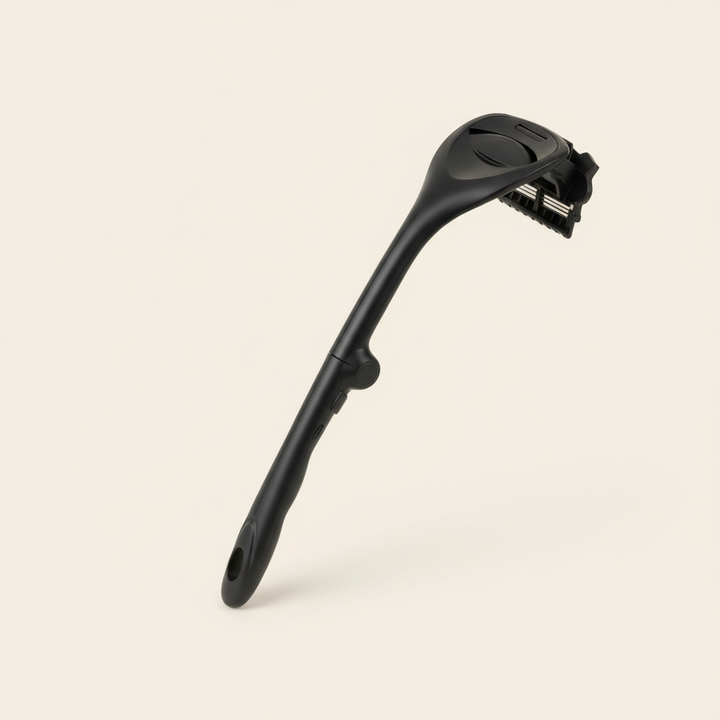 Back Shaver | Extended Folding Handle, Dual Blade Head