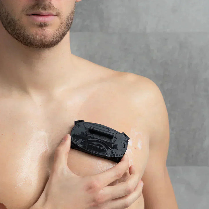 Back Shaver | Extended Folding Handle, Dual Blade Head