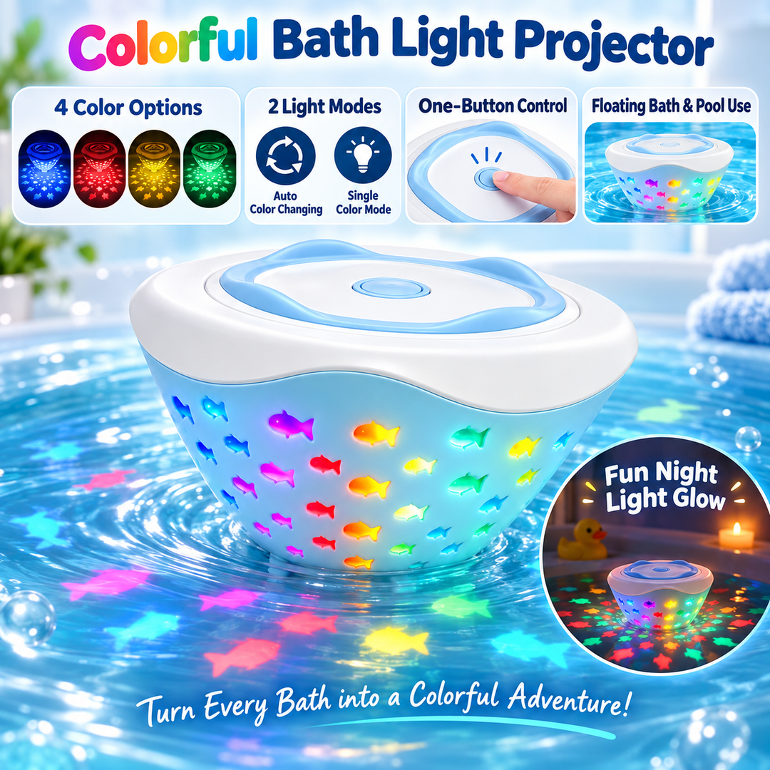 Rotating Bath Light Projector Water-Safe Night Lamp 5