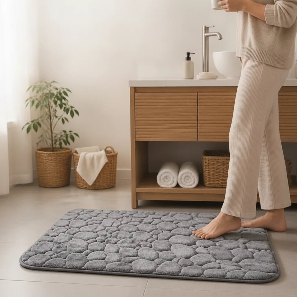 Bath mat with anti-slip coating in multiple colors 4