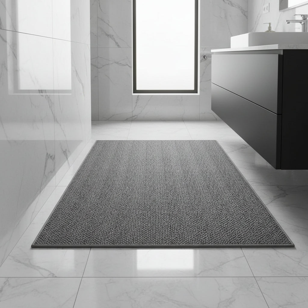Bath mat with moisture absorption – modern &amp; easy to care for 0