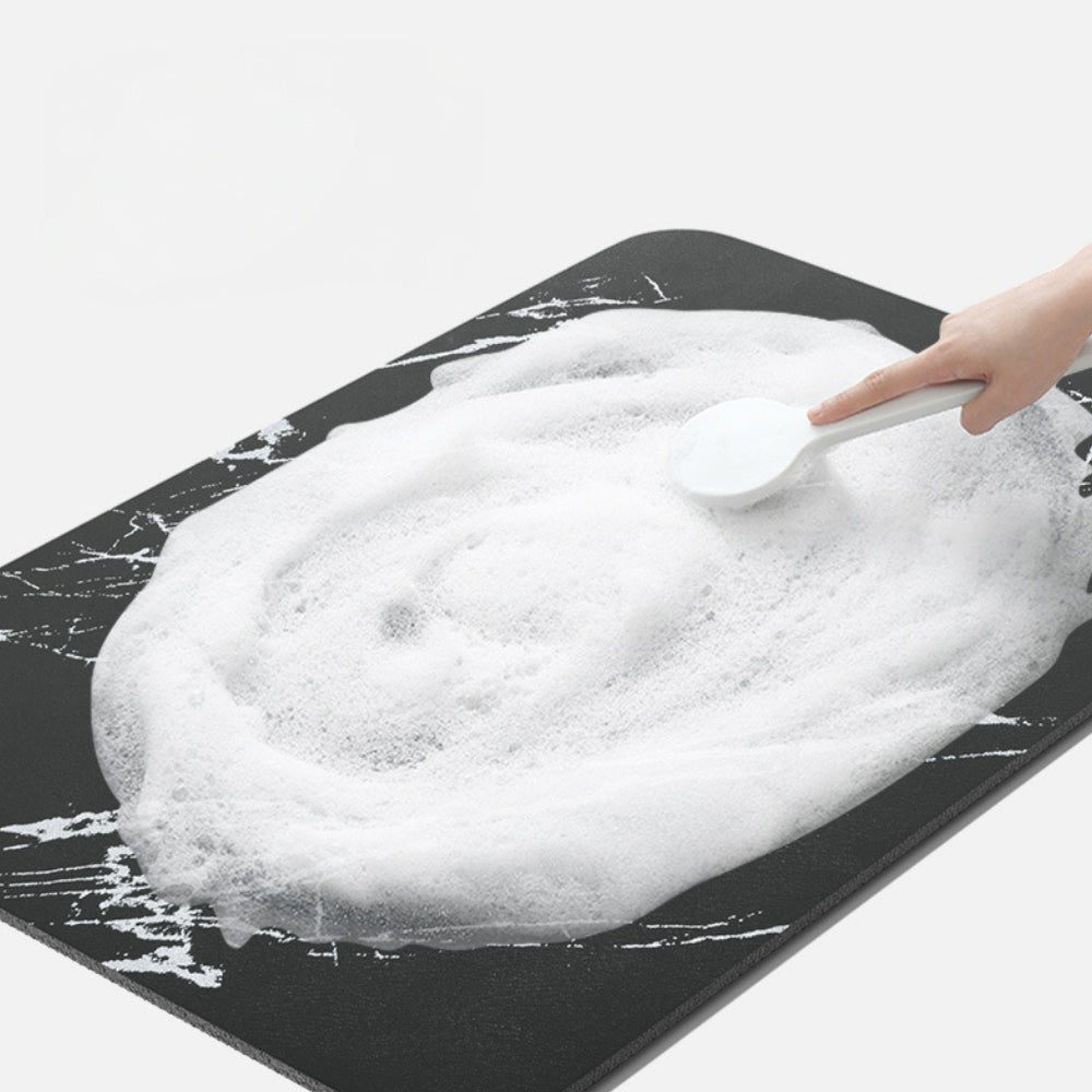 Quick Dry Bathroom Mat Diatom Stone Marble Non-Slip with Rubber Grip Base 7