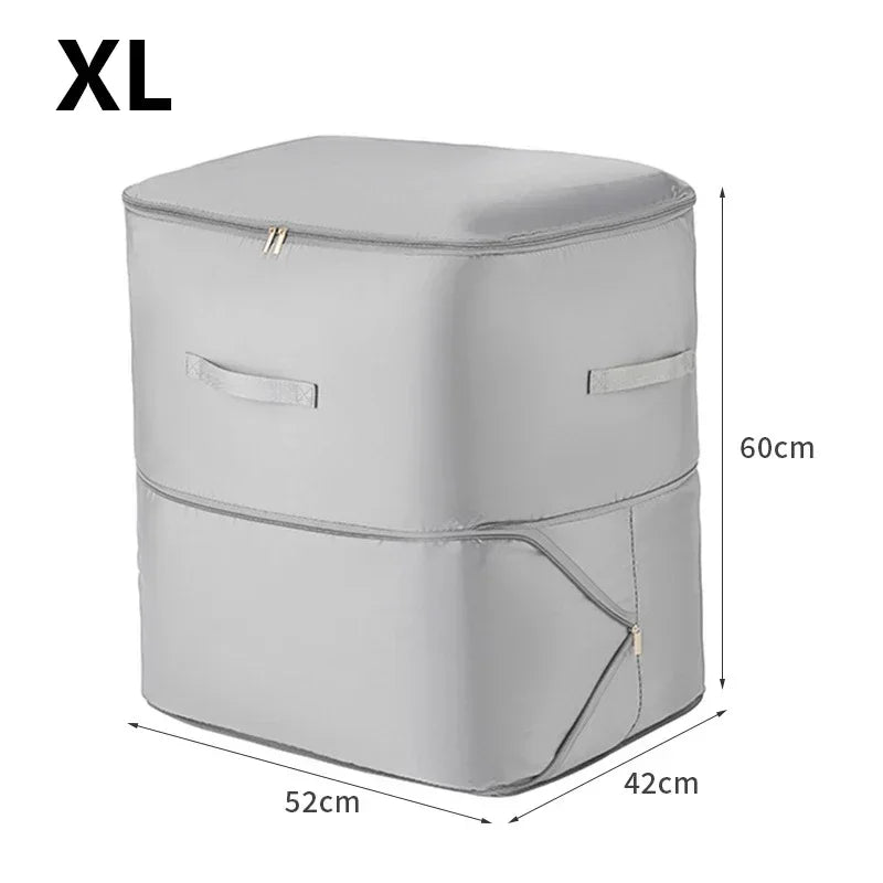 Bedding Storage Bag Non-Woven Fabric | Compressible, No Vacuum Pump Needed | Saves Up to 40% Space in Closets and Wardrobes