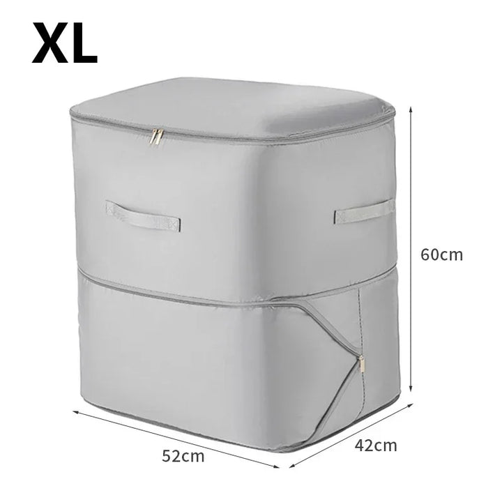 Bedding Storage Bag Non-Woven Fabric | Compressible, No Vacuum Pump Needed | Saves Up to 40% Space in Closets and Wardrobes