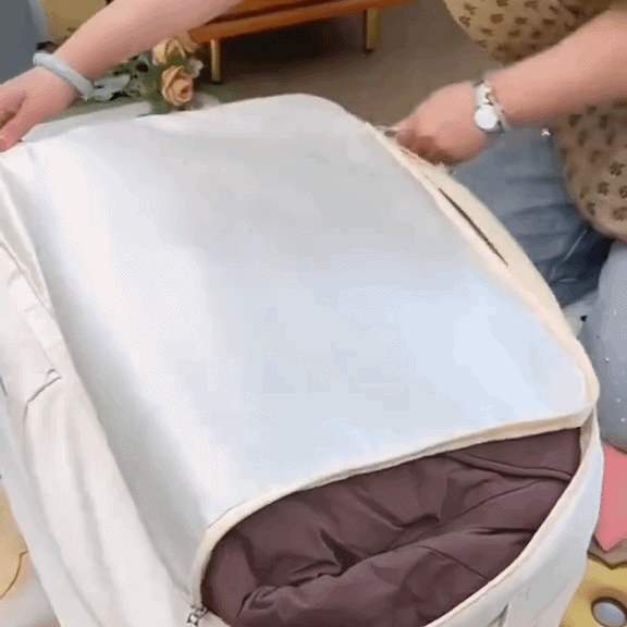 Bedding Storage Bag Non-Woven Fabric | Compressible, No Vacuum Pump Needed | Saves Up to 40% Space in Closets and Wardrobes