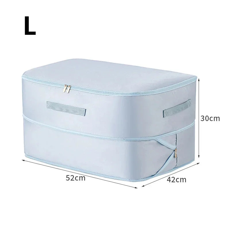 Bedding Storage Bag Non-Woven Fabric | Compressible, No Vacuum Pump Needed | Saves Up to 40% Space in Closets and Wardrobes