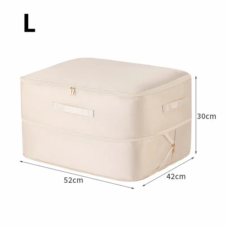 Bedding Storage Bag Non-Woven Fabric | Compressible, No Vacuum Pump Needed | Saves Up to 40% Space in Closets and Wardrobes