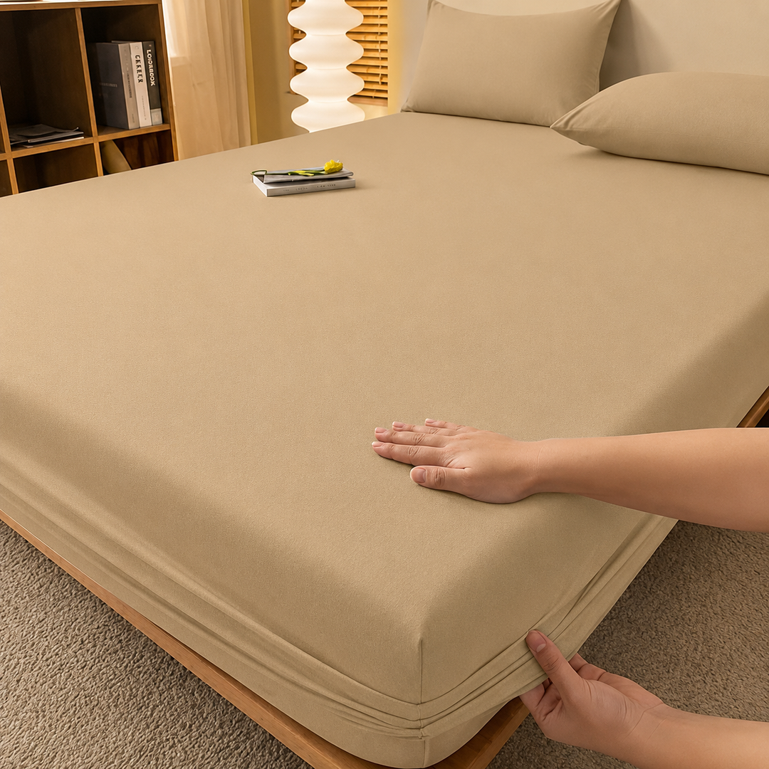 Extra Deep Fitted Bed Sheet, Up to 29 cm Depth | Single, Double, King, Super King, 12 Colours | Wrinkle-Resistant All-Season Fit 51