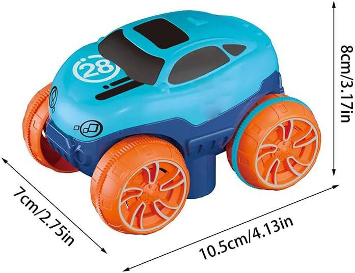 Bendable Race Track for Kids Nontoxic Plastic | Snap-Together Glow-in-the-Dark LED Design | Anti-Tip Car for Endless Play