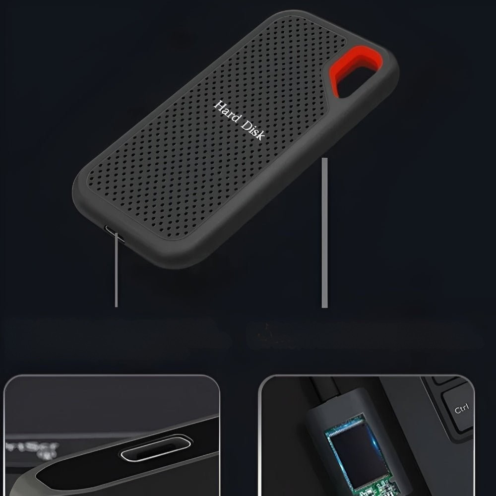 External Hard Drive Portable SSD | Type-C High-Speed Transfer | Aluminium Alloy Shell, Multi-Device Compatible 7
