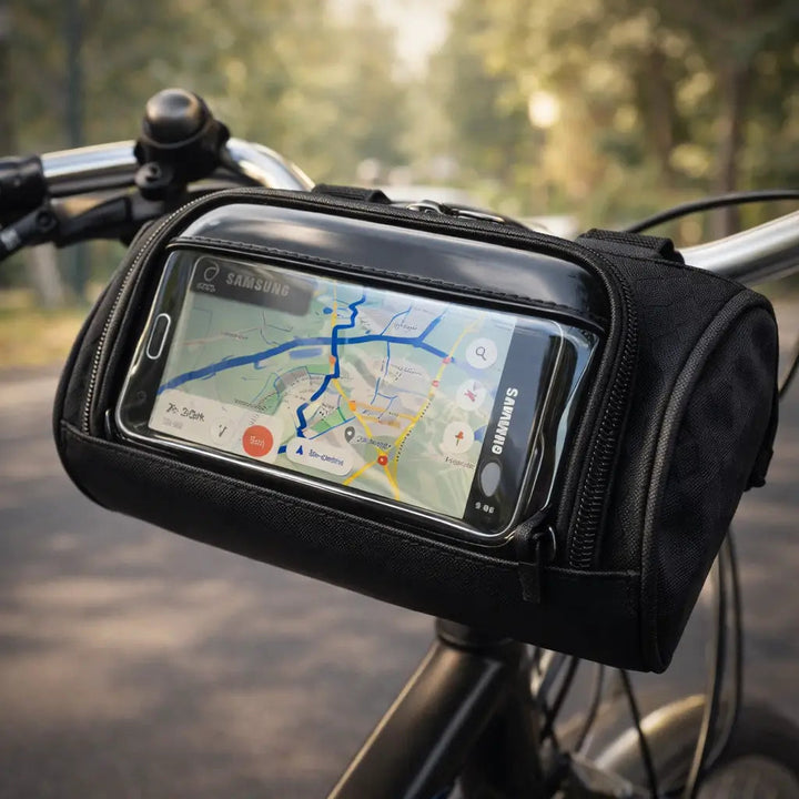 Bicycle Handlebar Bag | Touchscreen Phone Holder Bag