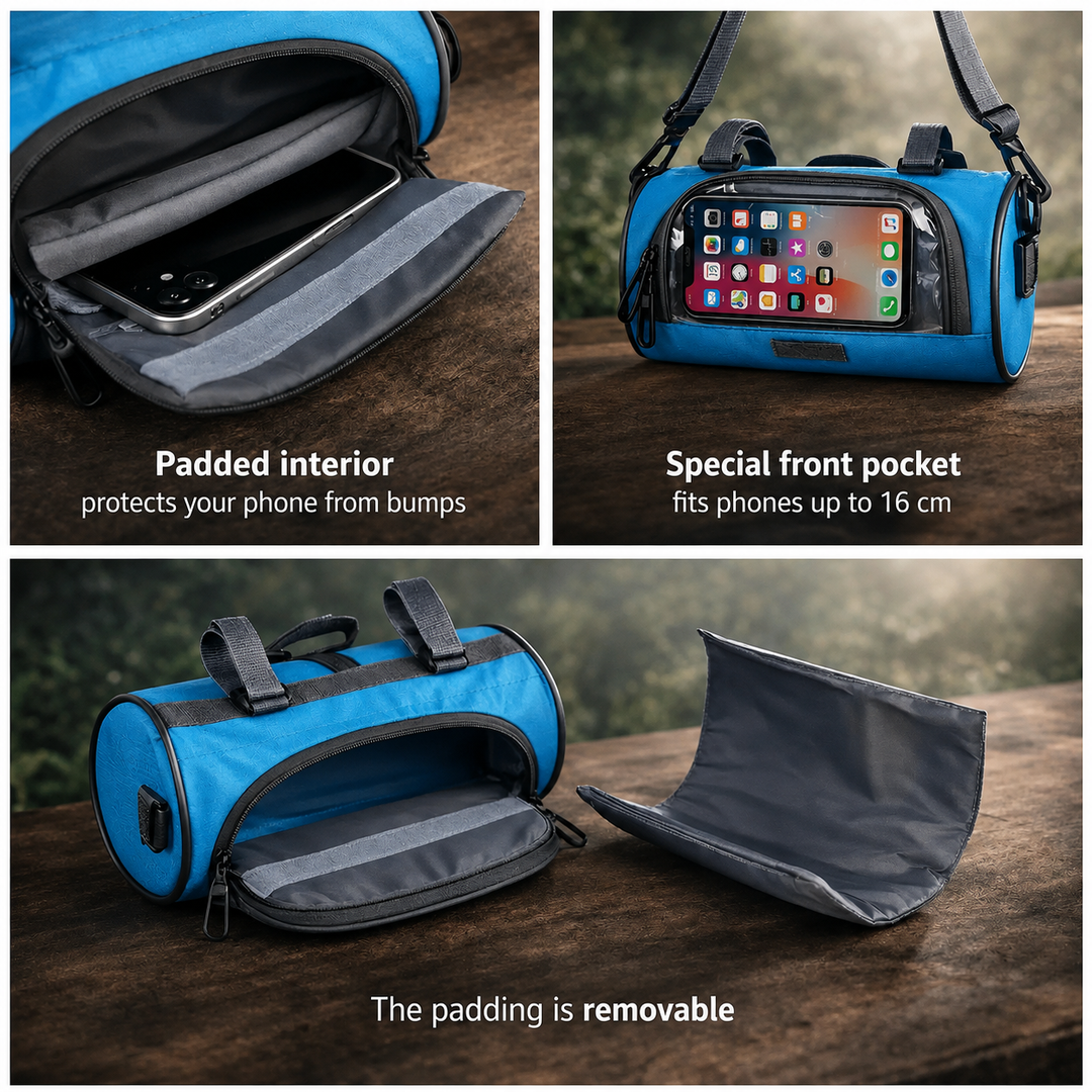 Bicycle Handlebar Bag | Touchscreen Phone Holder Bag