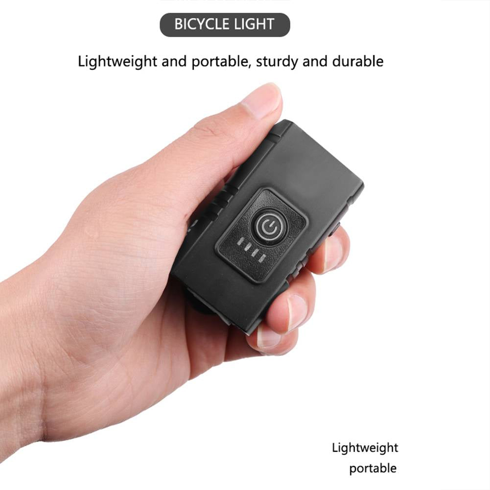 Bike Headlight and Taillight Set | 1000LM Dual T6 LED, 200m Beam Range, 6 Modes | USB Fast Charge, IPX6 Waterproof