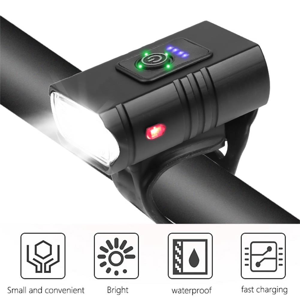 Bike Headlight and Taillight Set | 1000LM Dual T6 LED, 200m Beam Range, 6 Modes | USB Fast Charge, IPX6 Waterproof