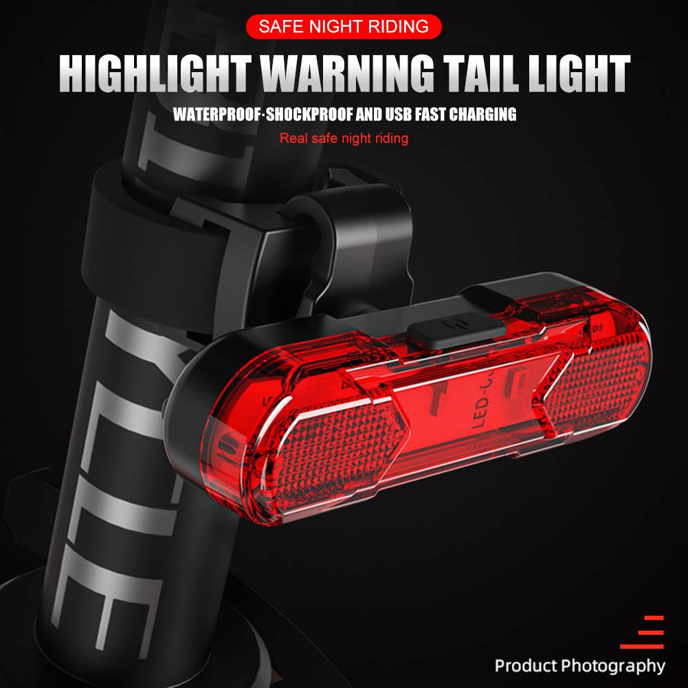 Bike Headlight and Taillight Set | 1000LM Dual T6 LED, 200m Beam Range, 6 Modes | USB Fast Charge, IPX6 Waterproof