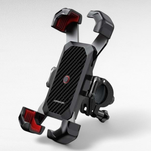 Bike Phone Mount, Universal Fit | 360° Rotation, Anti-Slip Shockproof Grip | Tool-Free Install, Fits All Smartphones