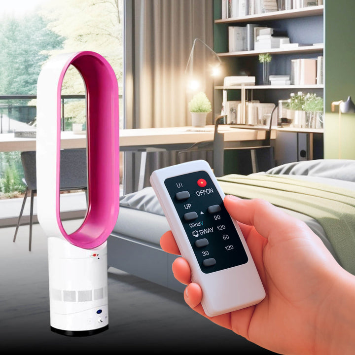 Bladeless Fan with Remote Control | 40cm Tower Fan with Timer &amp; Oscillation