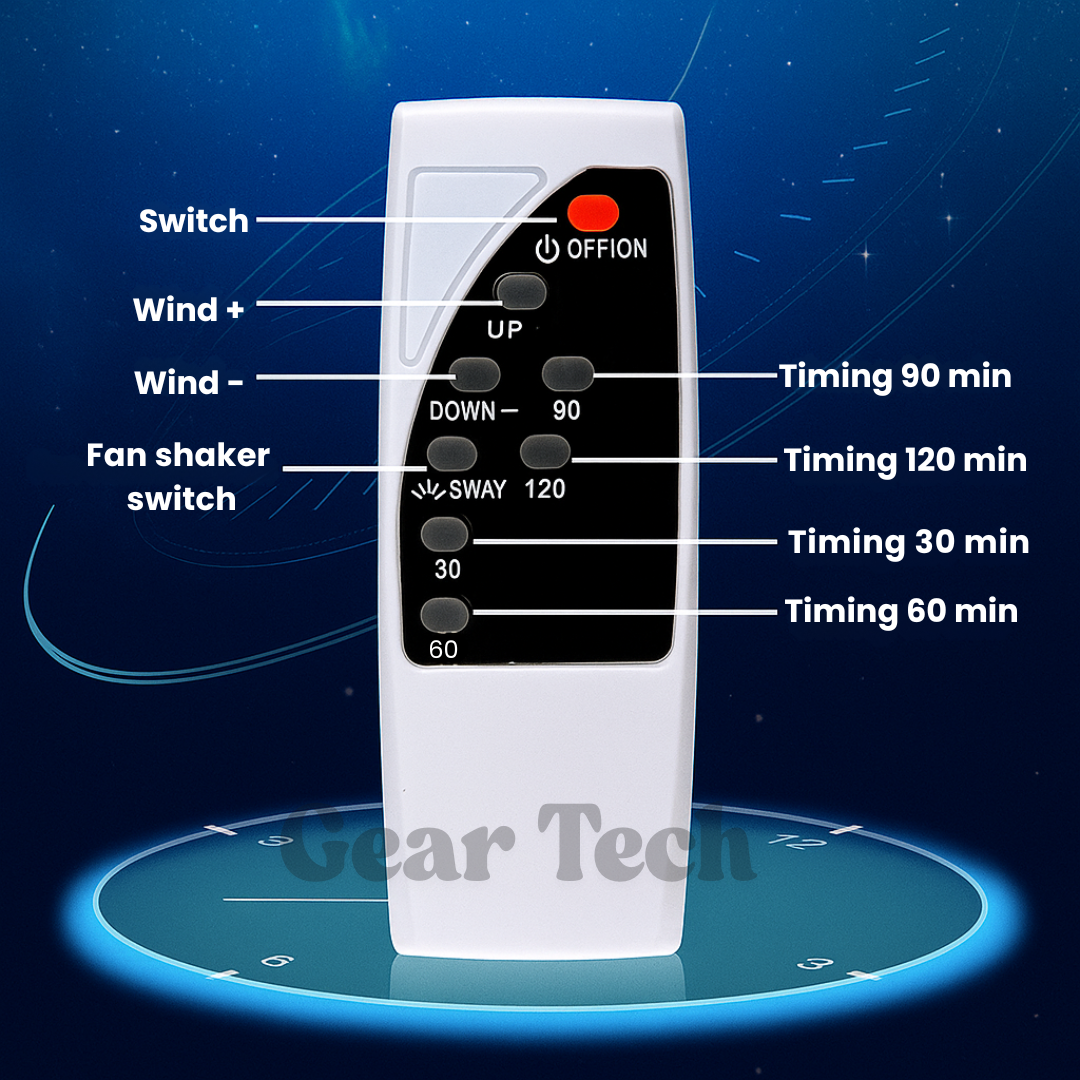Bladeless Fan with Remote Control | 40cm Tower Fan with Timer &amp; Oscillation