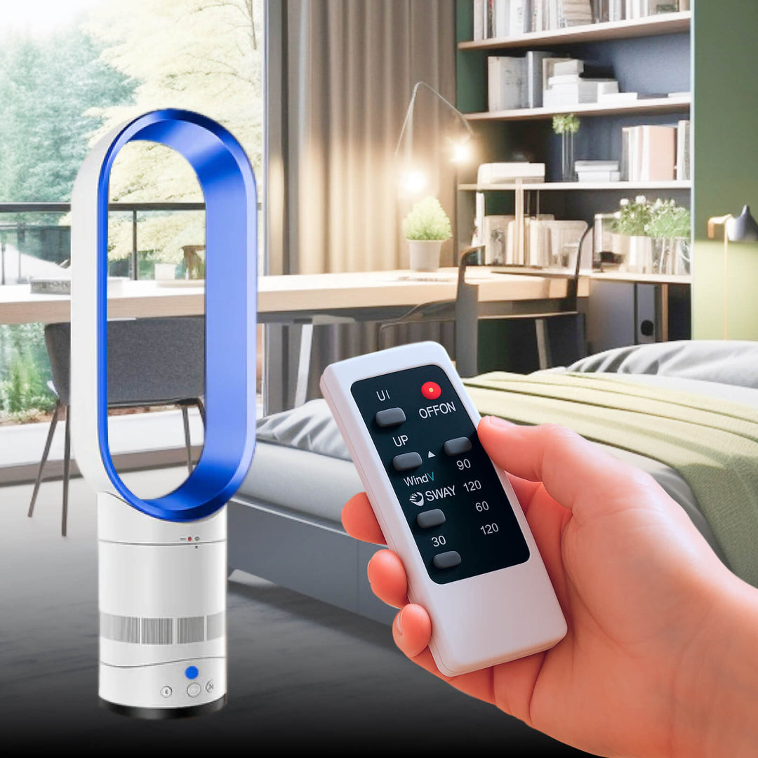 Bladeless Fan with Remote Control | 40cm Tower Fan with Timer &amp; Oscillation