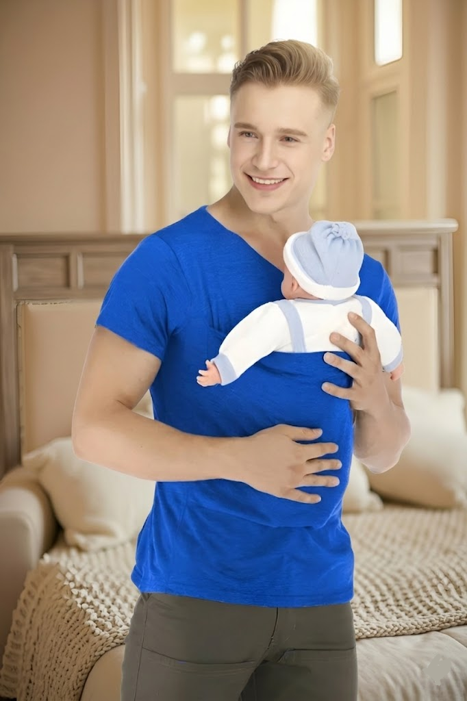 Hands-Free Baby Carrier T-Shirt Adjustable Infant Pouch 10