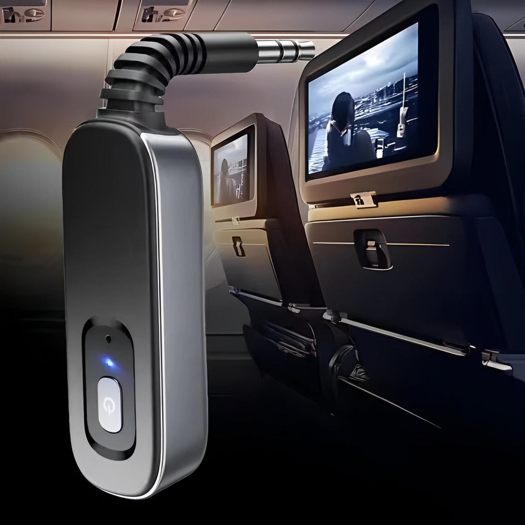 Bluetooth Wireless Audio Adapter Transmitter Receiver | Bluetooth 5.1, 33 ft Range | Rechargeable Battery with Type-C Charging