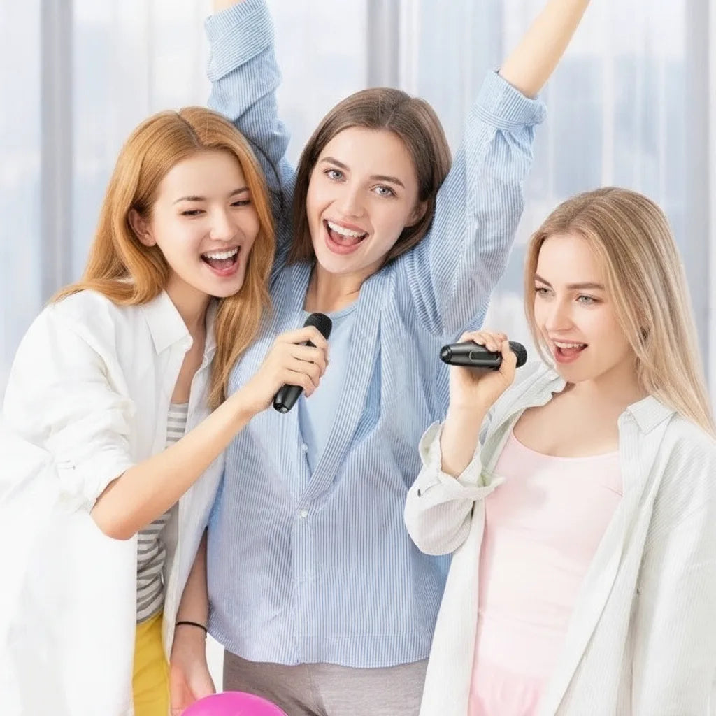 Bluetooth Karaoke Speaker | Dual Microphone Portable Set