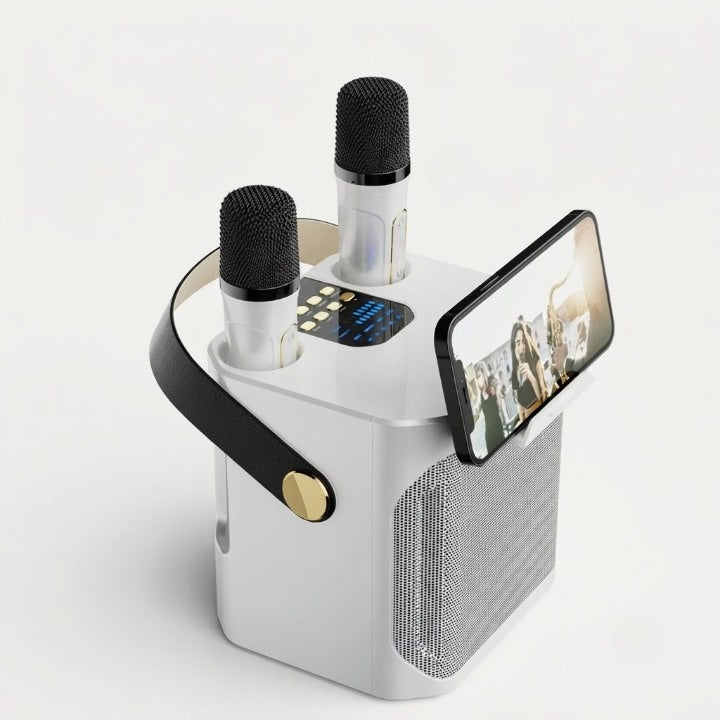 Bluetooth Karaoke Speaker | Dual Microphone Portable Set