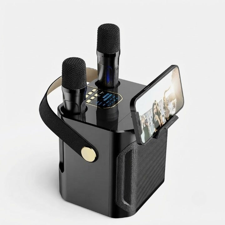 Bluetooth Karaoke Speaker | Dual Microphone Portable Set