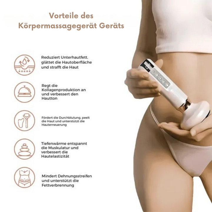 Body Massage Device | Gentle Vibration Massage for Firmer, Smoother-Looking Skin | Compact, Cordless &amp; Easy to Clean