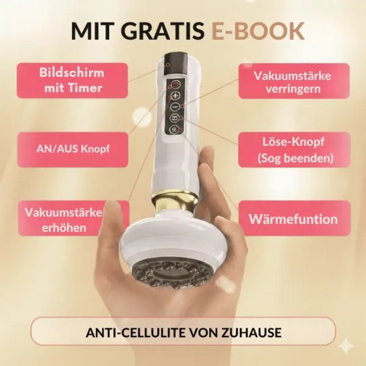 Body Massage Device | Gentle Vibration Massage for Firmer, Smoother-Looking Skin | Compact, Cordless &amp; Easy to Clean