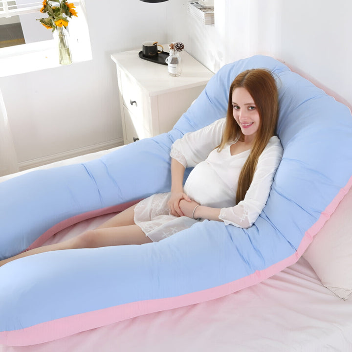 Body Pillow Full Body Support Cushion | Removable Washable Cover | Side Sleeper &amp; Pregnancy Support Multi Use Lounger 4