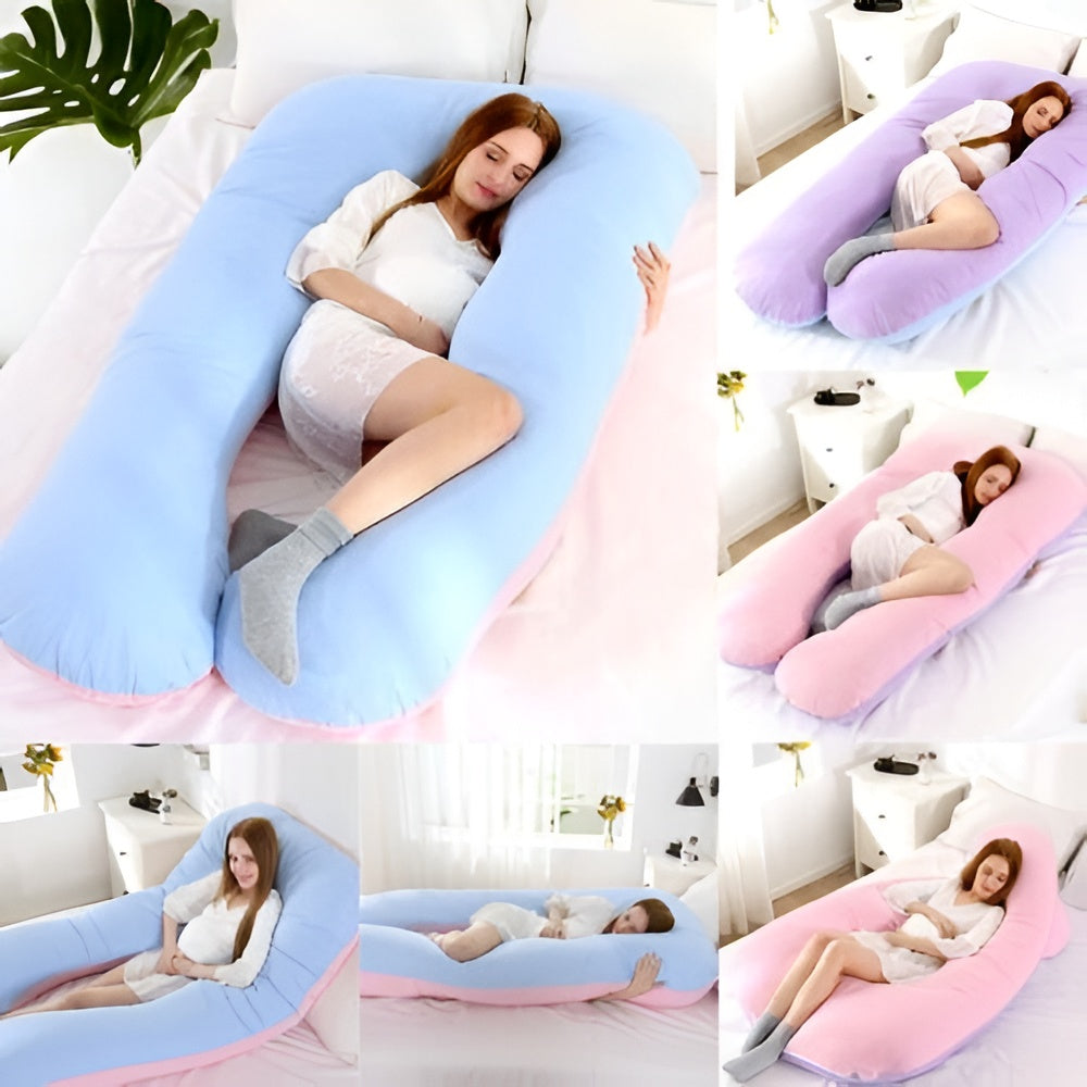 Body Pillow Full Body Support Cushion | Removable Washable Cover | Side Sleeper &amp; Pregnancy Support Multi Use Lounger 7