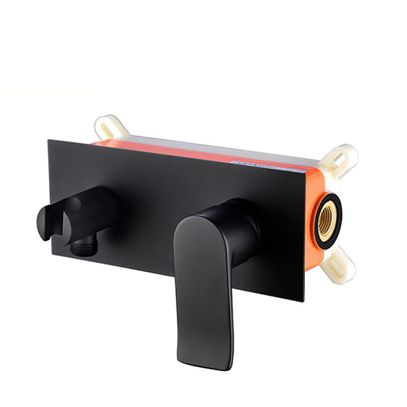 Brass Bidet Sprayer | Hot &amp; Cold Mixer | Handheld | Wall Mounted | Matte Black