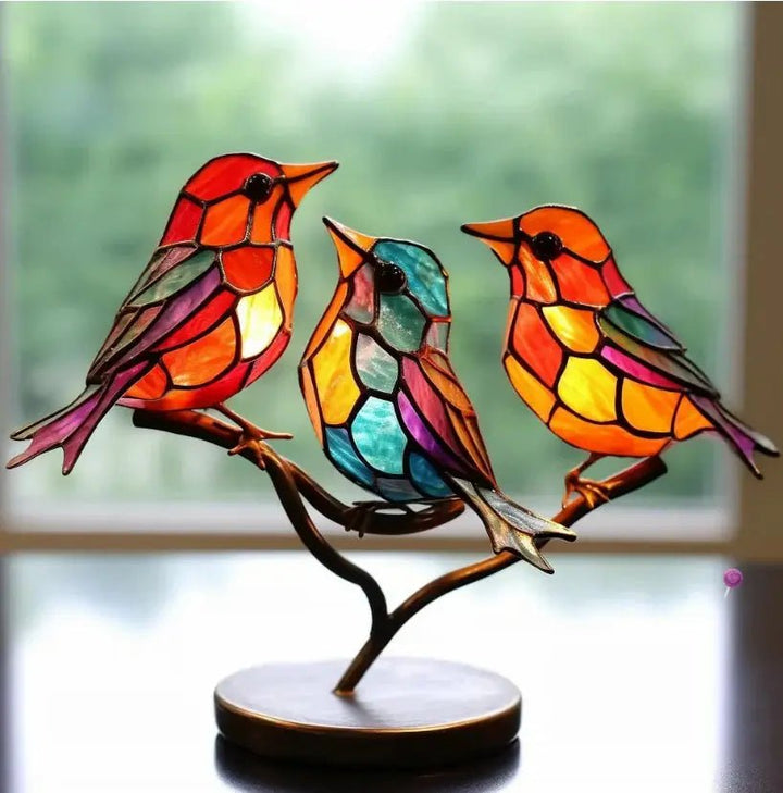Breezy Bird Decoration | Colorful Glass Accent 2