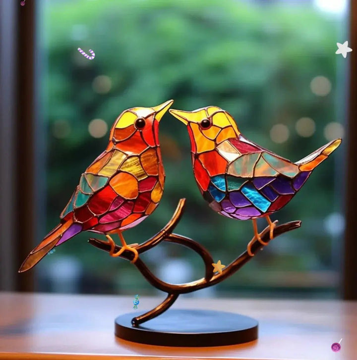 Breezy Bird Decoration | Colorful Glass Accent 3