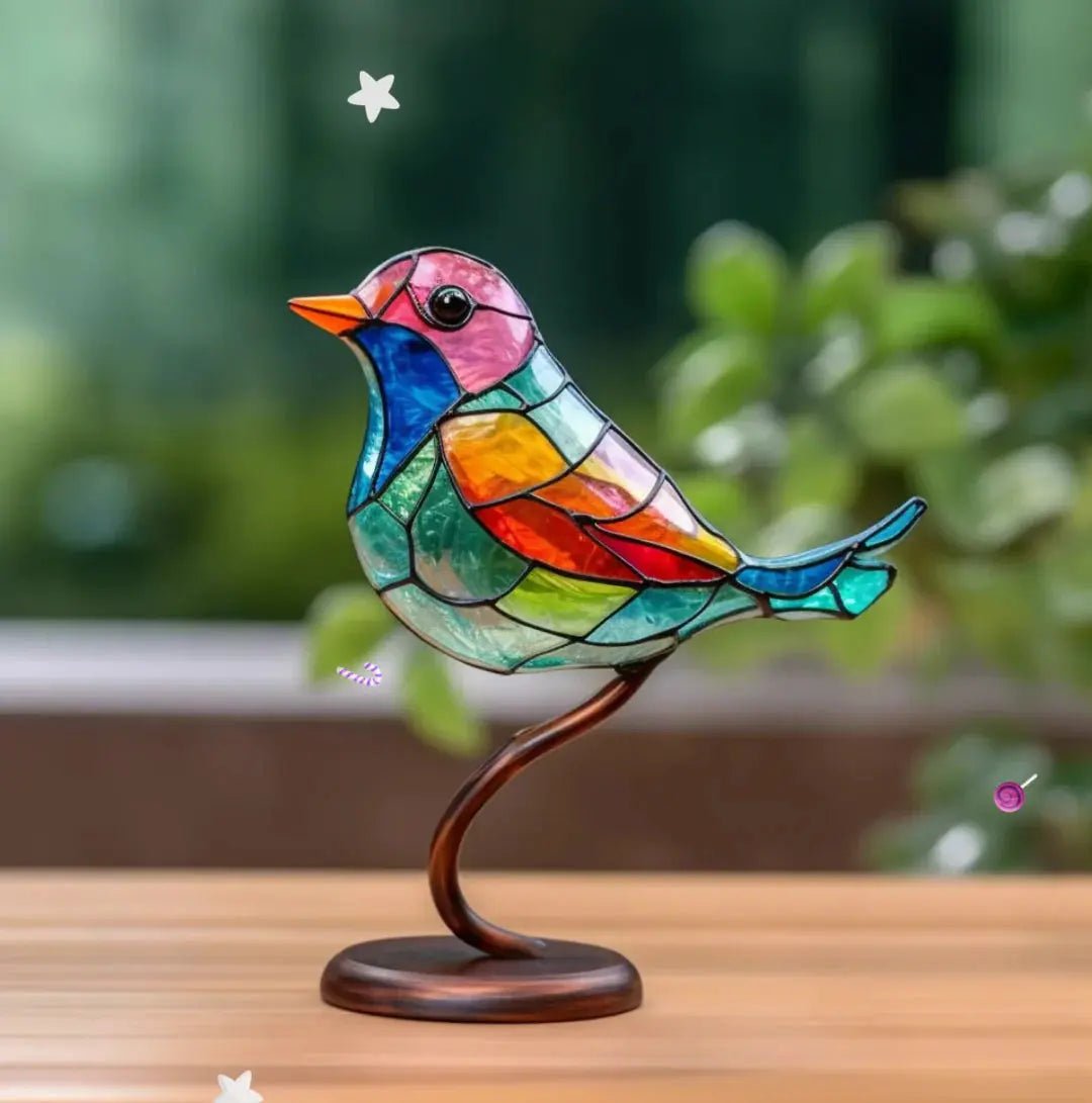 Breezy Bird Decoration | Colorful Glass Accent 4
