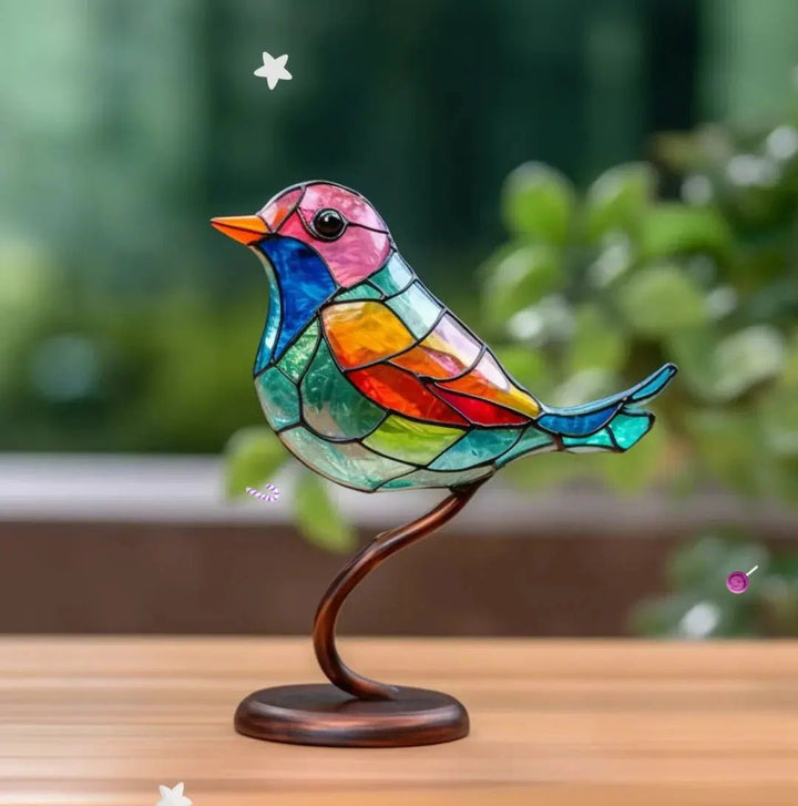Breezy Bird Decoration | Colorful Glass Accent 4