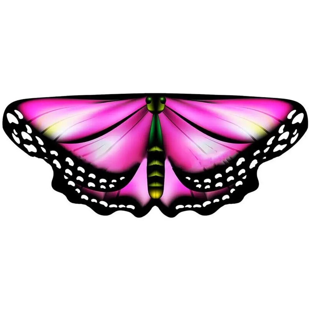 Butterfly Wings Cape Costume Seasonal | Finger Loops with Adjustable Collar Strap | Lightweight Breathable Polyester