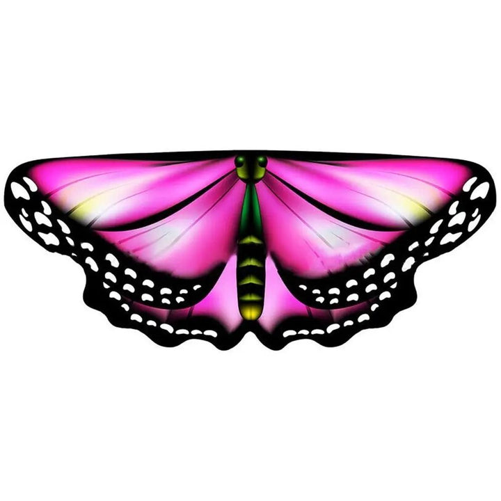 Butterfly Wings Cape Costume Seasonal | Finger Loops with Adjustable Collar Strap | Lightweight Breathable Polyester